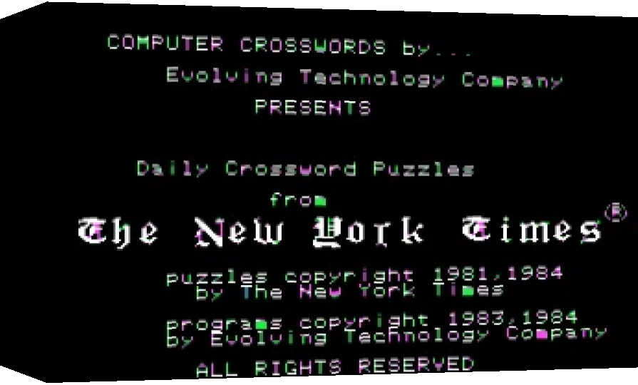 Daily Crossword Puzzles From the New-York Times — box-3D (WOR)