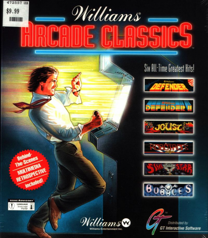 Williams Arcade Classics box art