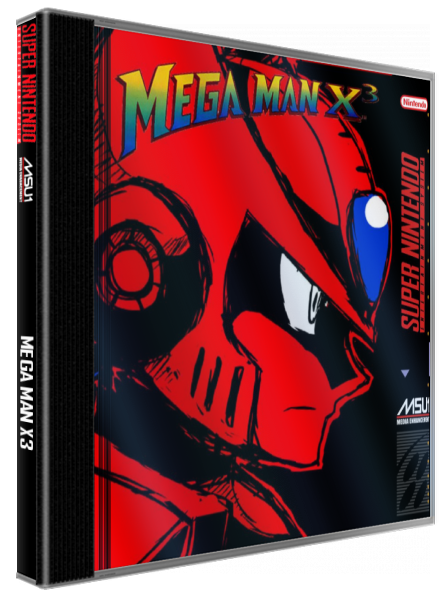 Mega Man X3 — box-3D (US)