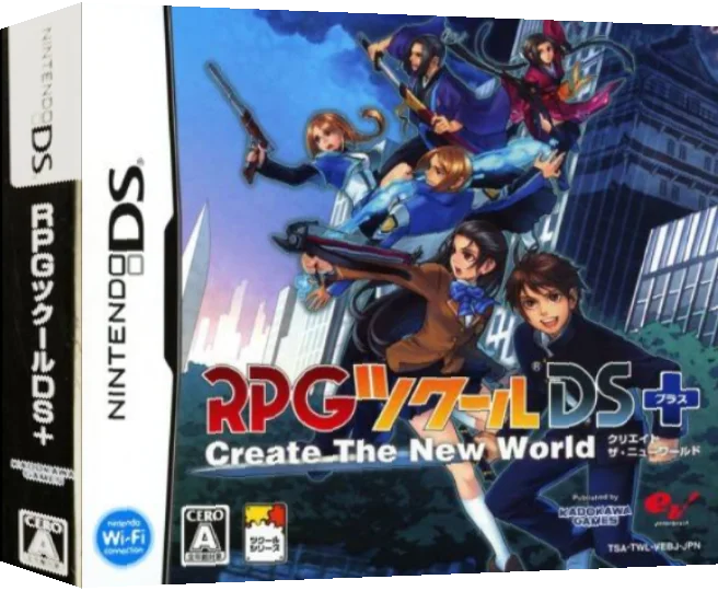 RPG Tsukuru DS+ - Create The New World — box-3D (JP)