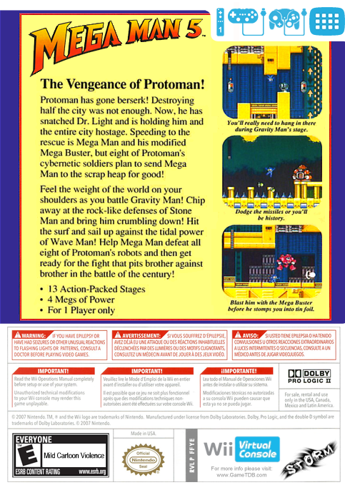 Mega Man 5 — box-2D-back (US)