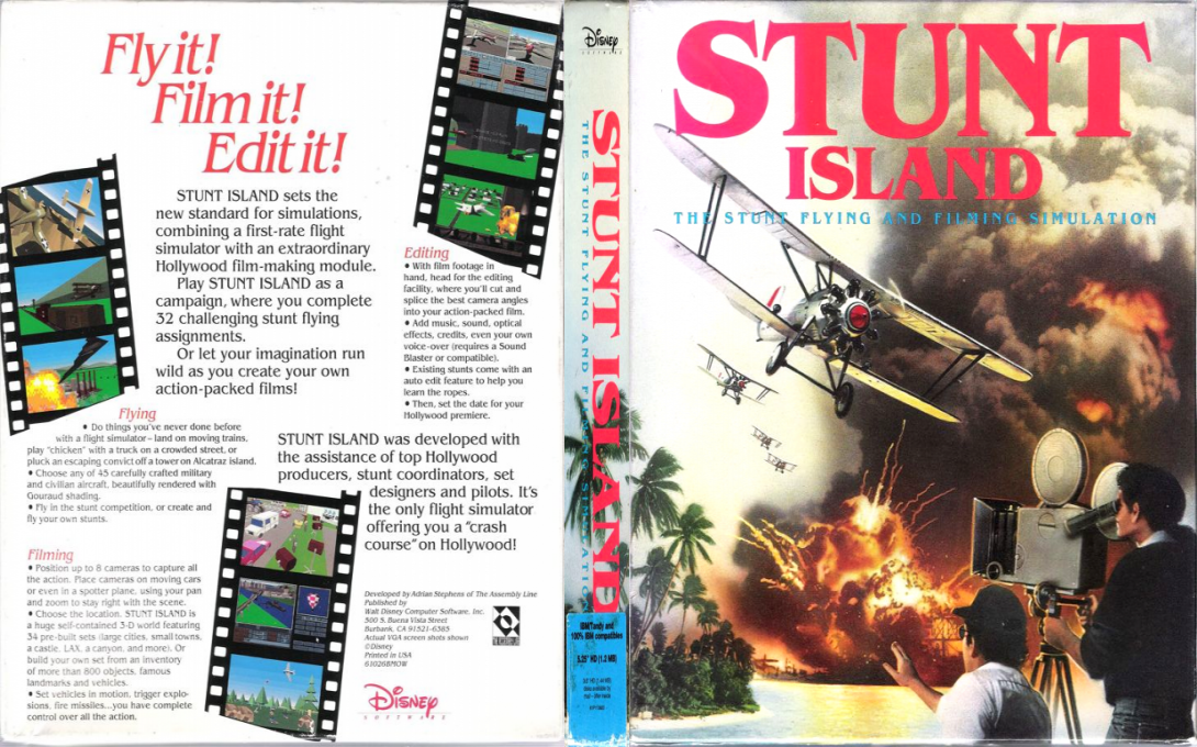 Stunt Island — box-texture (US)