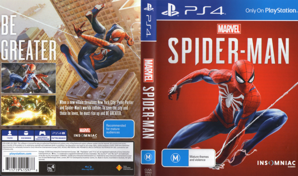Marvel Spider-Man — box-texture (AU)