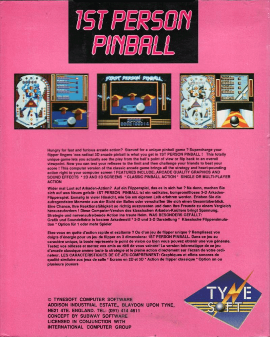 First Person Pinball — box-2D-back (EU)