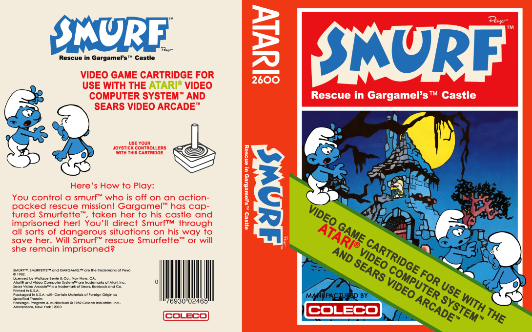 Smurf - Rescue In Gargamel's Castle — box-texture (US)