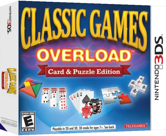 Classic Games Overload - Card & Puzzle Edition — box-3D (US)