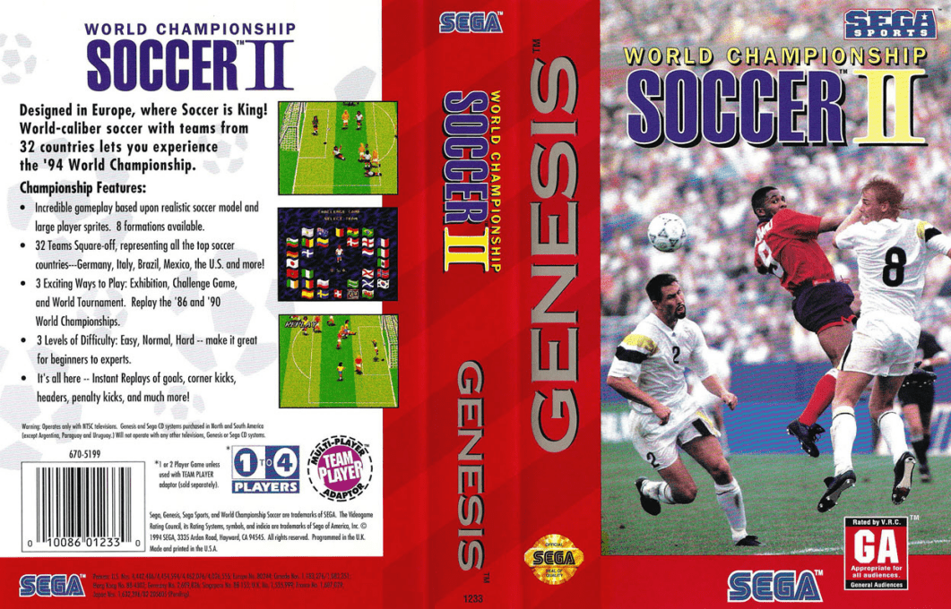 World Championship Soccer 2 — box-texture (US)