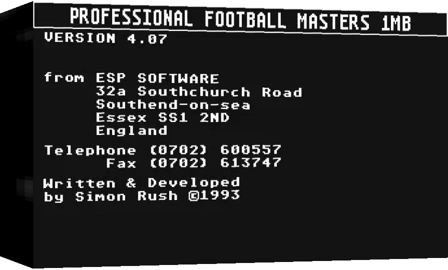 Professional Football Masters — box-3D (WOR)