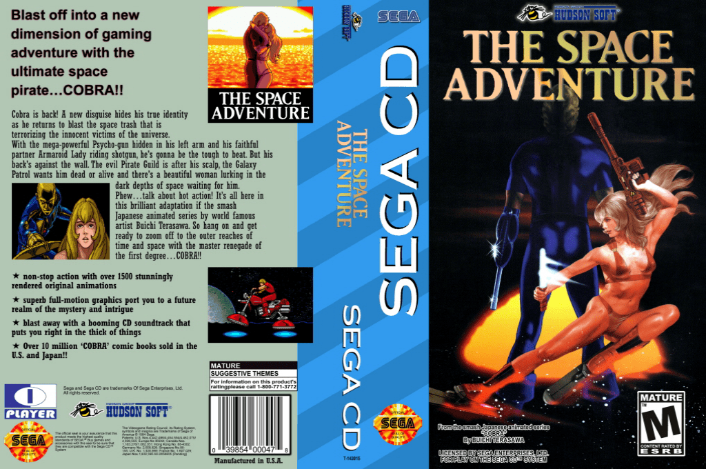 Space Adventure, The - Cobra - The Legendary Bandit — box-texture (US)