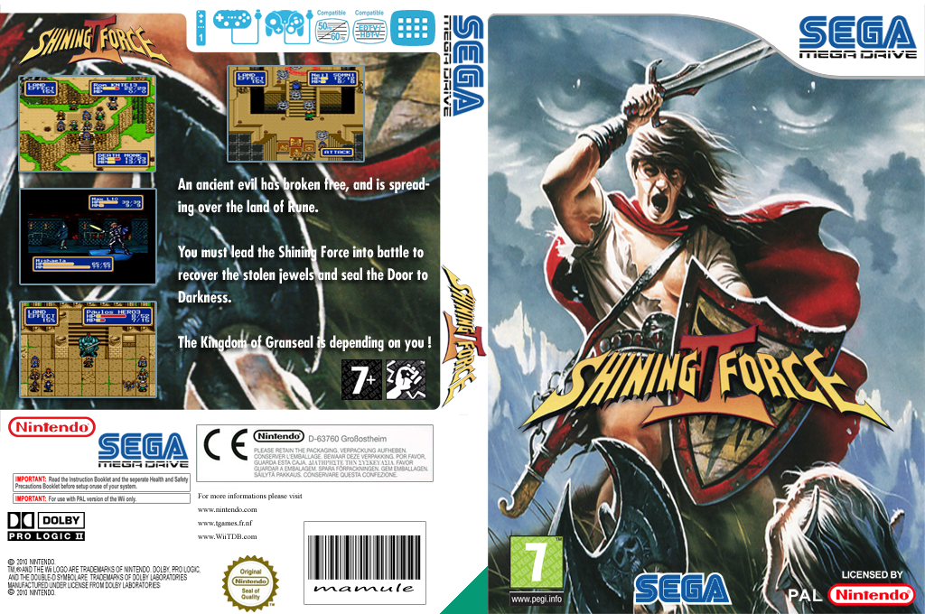 Shining Force 2 — box-texture (EU)