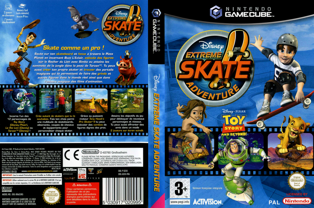 Disney's Extreme Skate Adventure — box-texture (FR)
