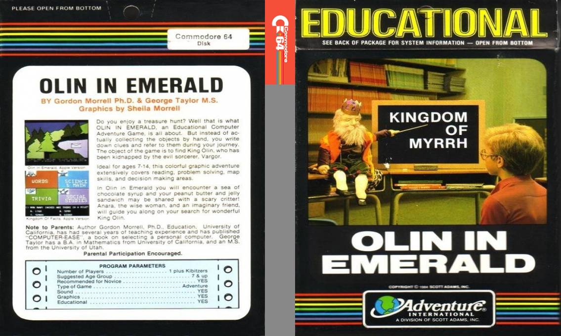 Olin in Emerald : Kingdom of Myrrh — box-texture (US)