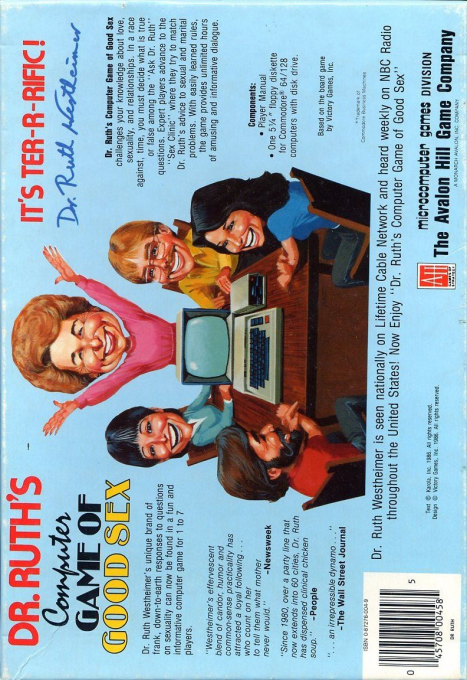 Dr. Ruth's Computer Game Of Good Sex — box-2D-back (US)