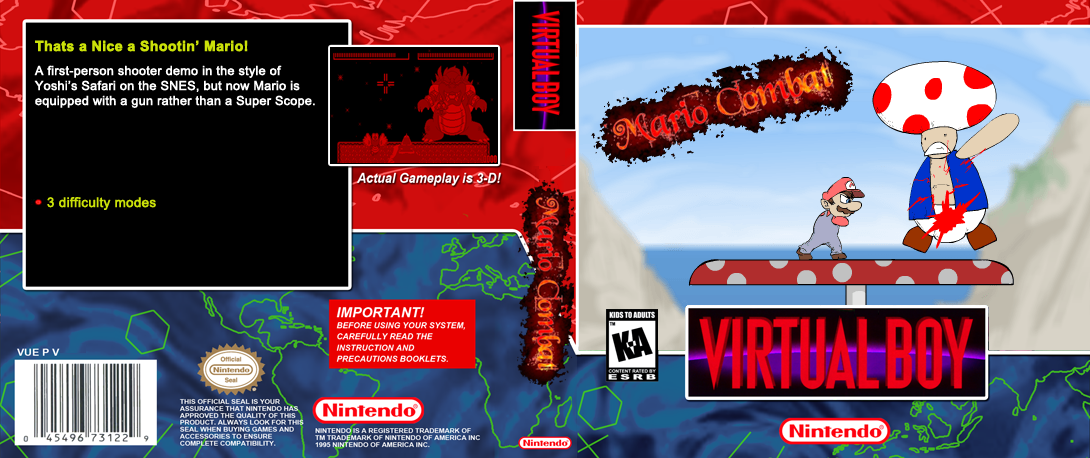 Mario Combat — box-texture (US)