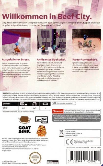 Gang Beasts — box-2D-back (DE)