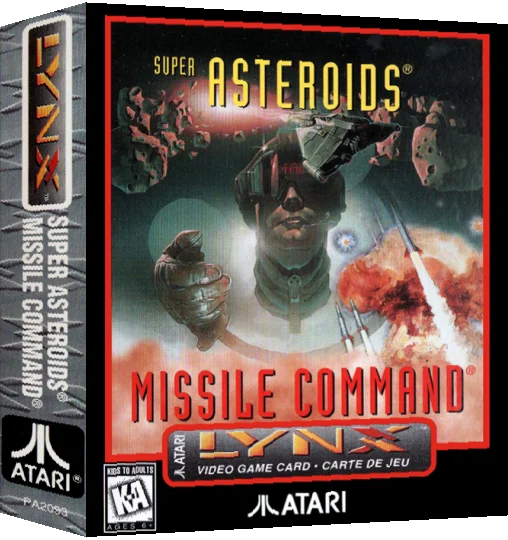 Super Asteroids, Missile Command — box-3D (WOR)