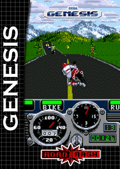 Road Rash — box-2D (SS)