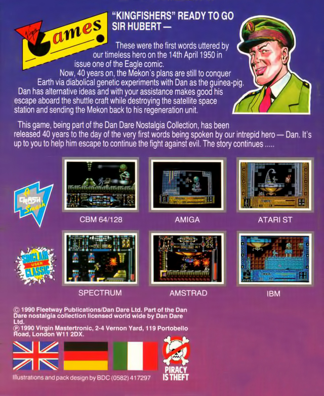 Dan Dare III - The Escape — box-2D-back (EU)