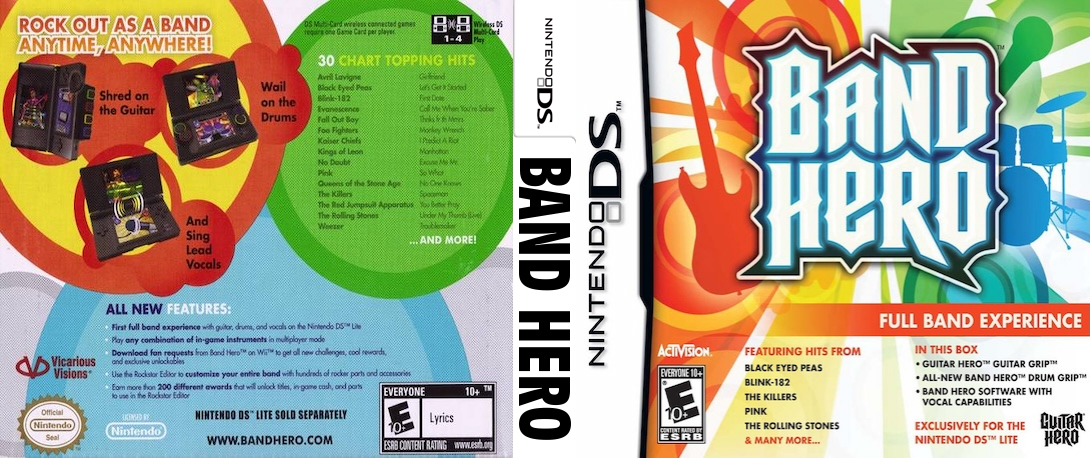Band Hero — box-texture (US)