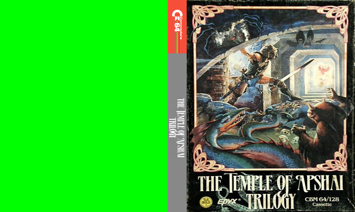Temple of Apshai Trilogy, The — box-texture (EU)