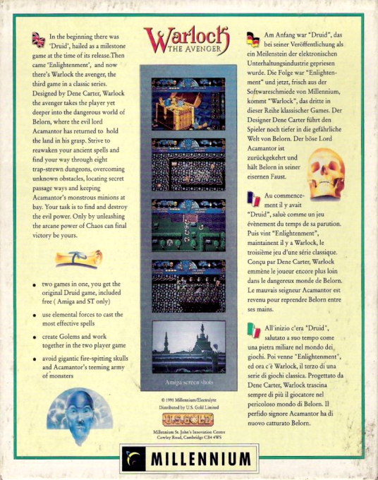 Warlock : The Avenger — box-2D-back (EU)