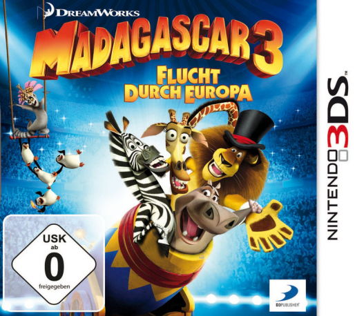 Madagascar 3 - The Video Game — box-2D (DE)