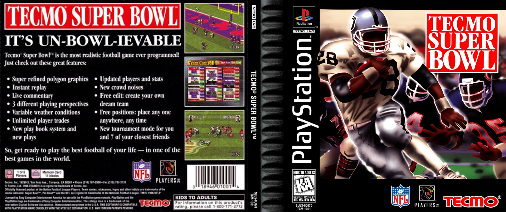 Tecmo Super Bowl — box-texture (US)