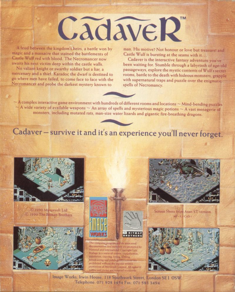 Cadaver — box-2D-back (UK)
