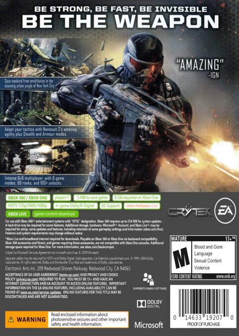Crysis 2 — box-2D-back (CUS)