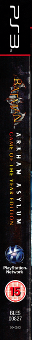 Batman - Arkham Asylum - Game of the Year Edition — box-2D-side (UK)