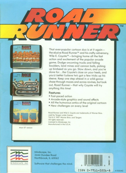 Road Runner — box-2D-back (US)