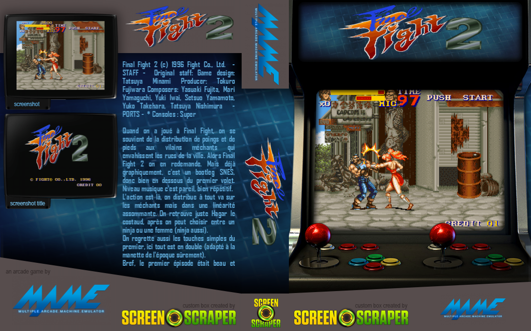 Final Fight 2 — box-texture (SS)