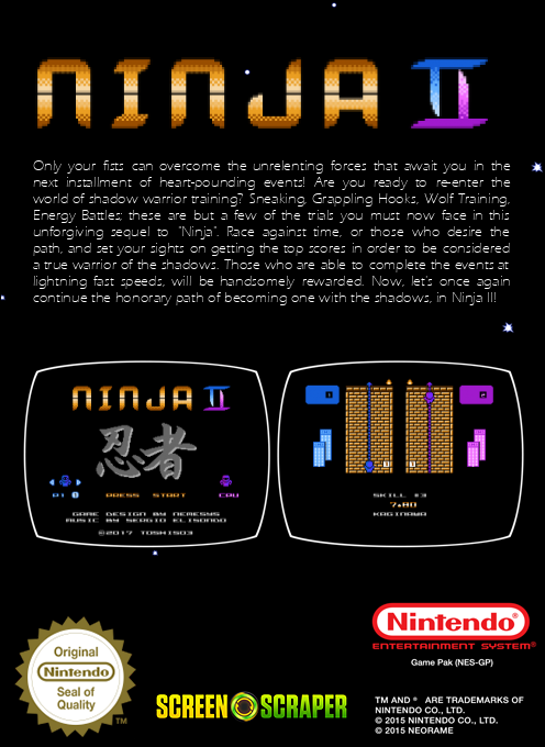 Ninja II — box-2D-back (SS)