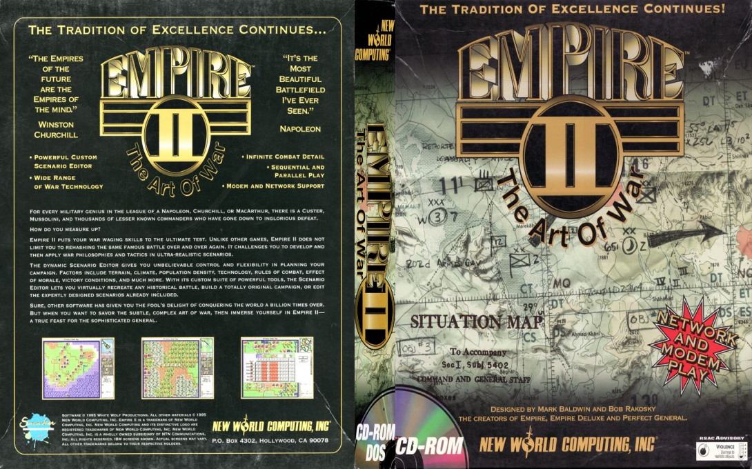 Empire 2 - The Art Of War — box-texture (US)