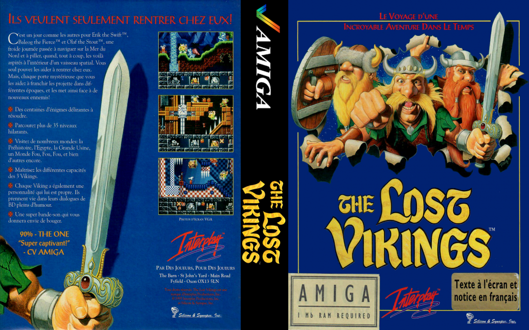 Lost Vikings, The — box-texture (FR)
