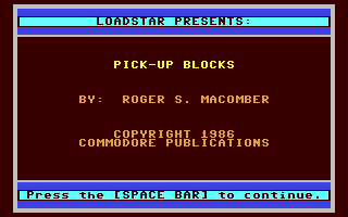 Pick-up Blocks — sstitle (WOR)