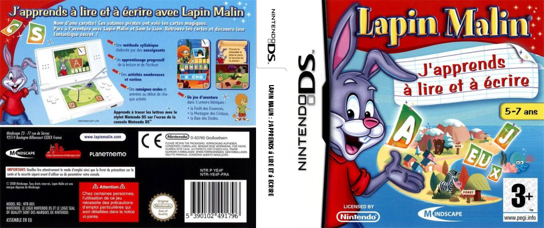 Lapin Malin - J'Apprends a Lire et a Ecrire — box-texture (FR)