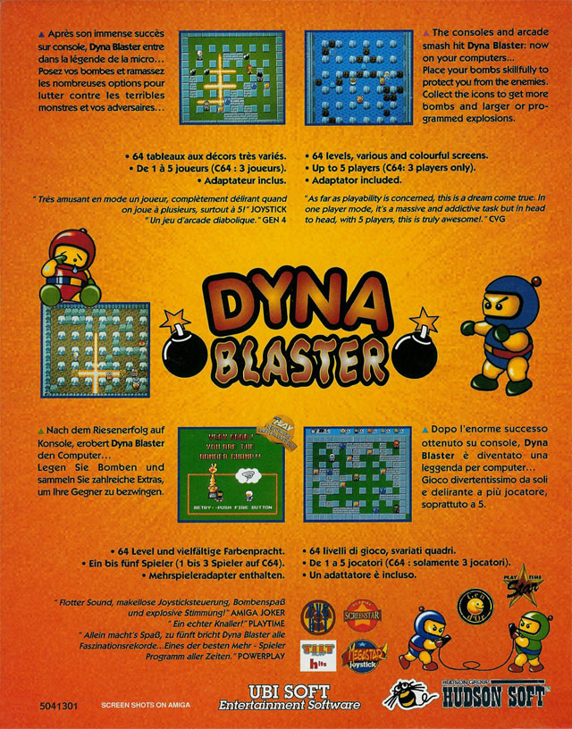 Dyna Blaster — box-2D-back (EU)