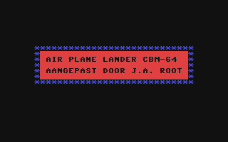 Air Plane Lander — sstitle (WOR)