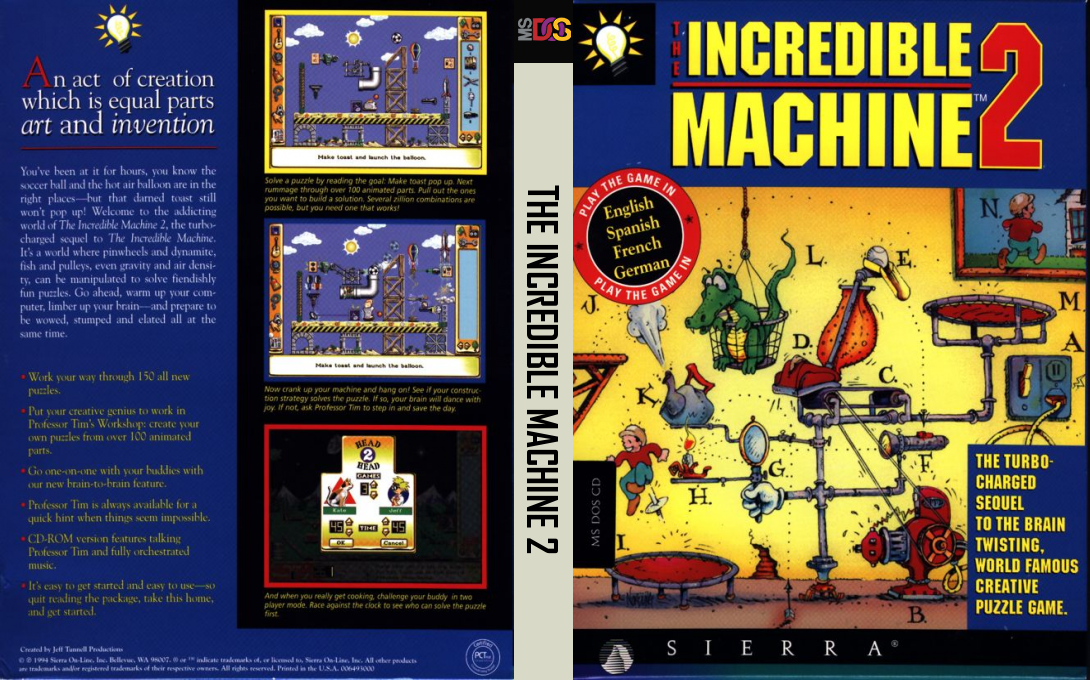 Incredible Machine 2, The — box-texture (US)