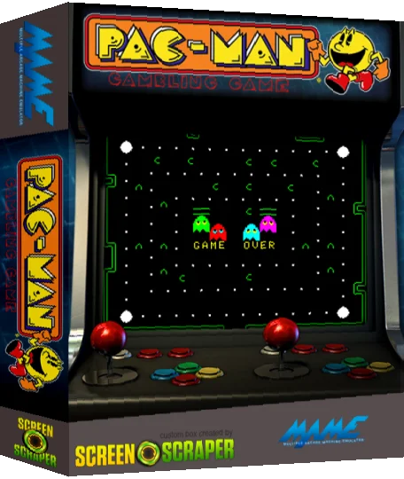 Unknown Pac-man Gambling Game — box-3D (SS)