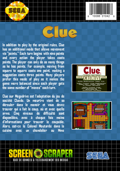 Clue — box-2D-back (SS)