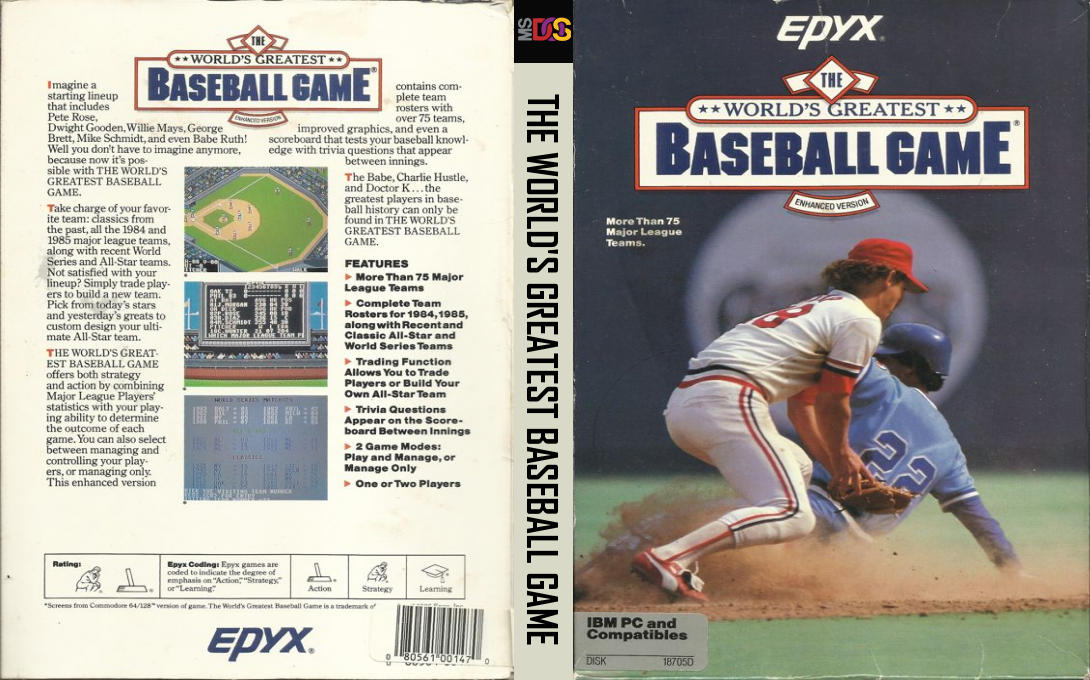 World's Greatest Baseball Game, The — box-texture (US)