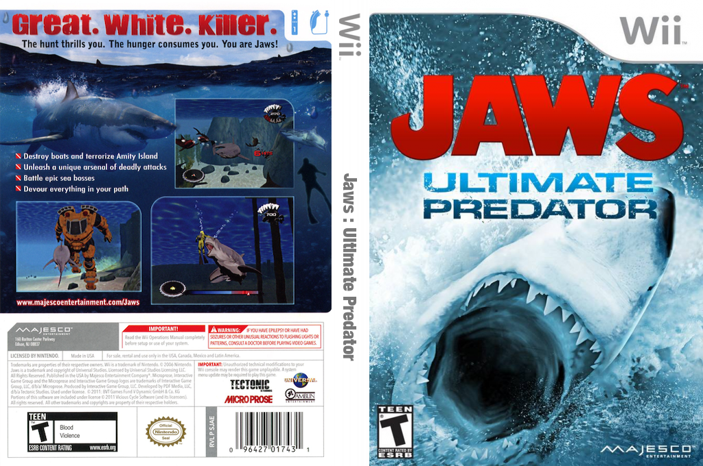 Jaws - Ultimate Predator — box-texture (US)