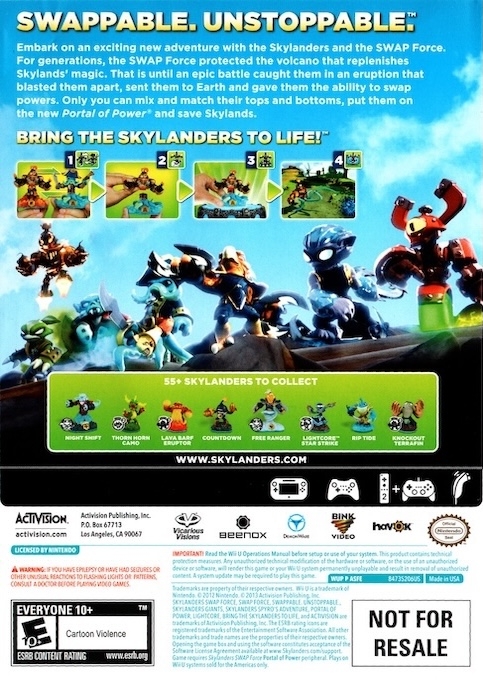 Skylanders Swap Force — box-2D-back (US)