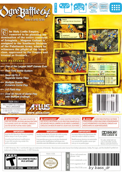 Ogre Battle 64 - Person Of Lordly Caliber — box-2D-back (US)