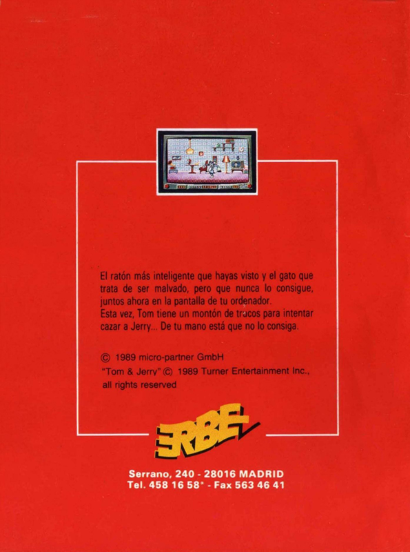 Tom And Jerry — box-2D-back (SP)