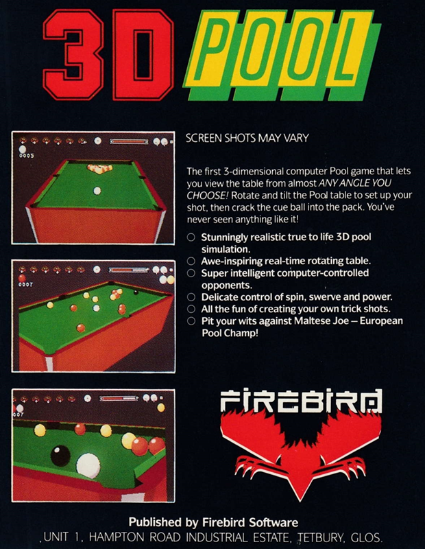 3D Pool — box-2D-back (EU)