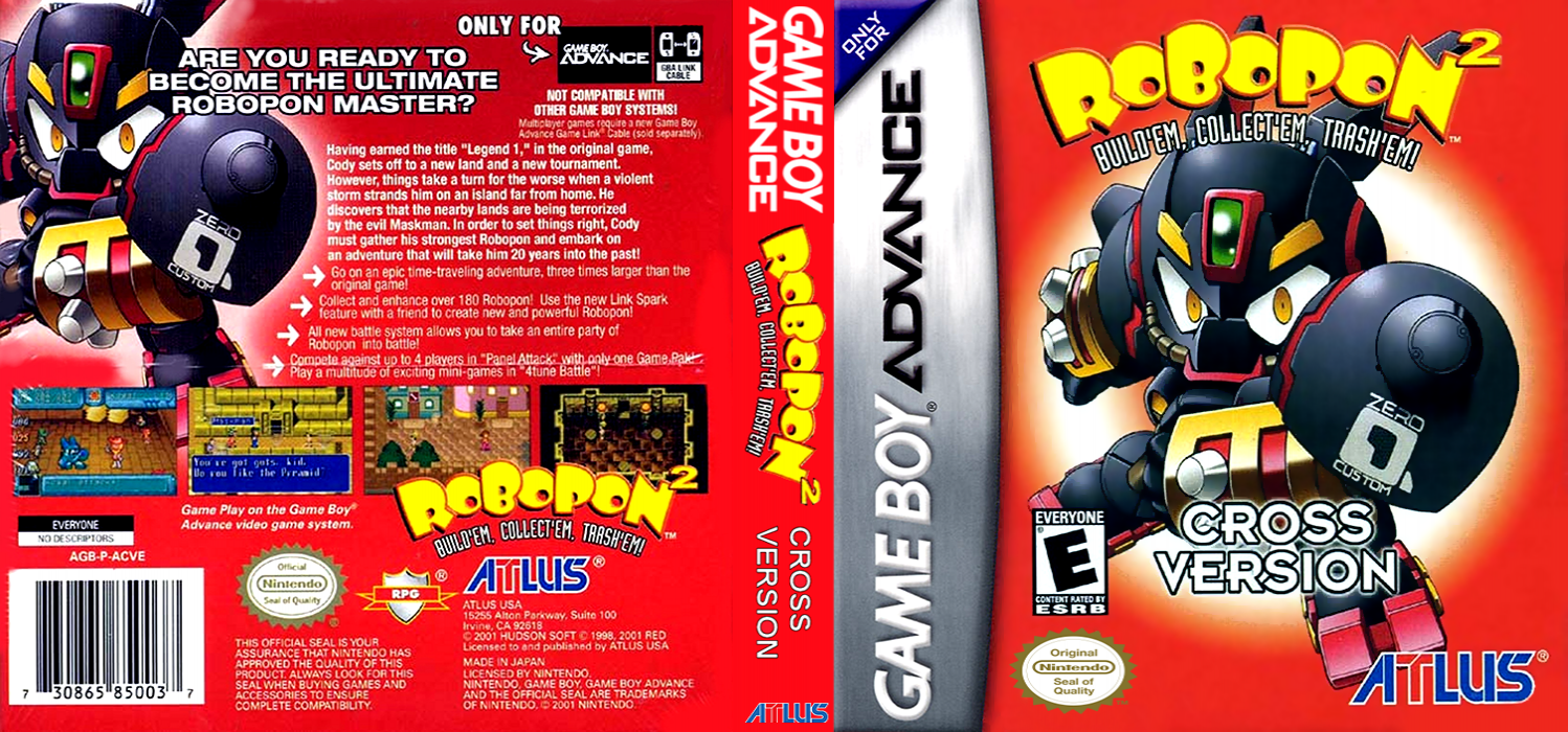 Robopon 2 - Cross Version — box-texture (US)