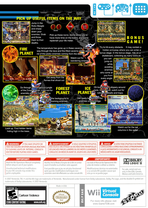 Top Hunter — box-2D-back (US)
